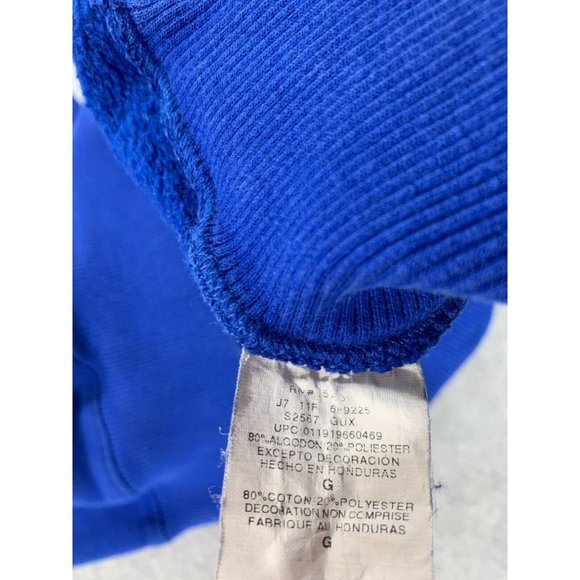 Champion ECO Authentic Cotton Blend Hoodie‎ Sweatshirt (Men's Large) Blue - Picture 11 of 12